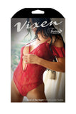Heat of the Night Off Shoulder Teddy  Fantasy Lingerie- Vixen Erotic Boutique