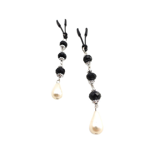 Bijoux de Nip Pearl Black Beads  Bijoux de Nips- Vixen Erotic Boutique