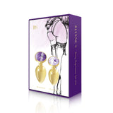 Rianne S Booty Plug Set 2-pack Gold  Rianne S- Vixen Erotic Boutique