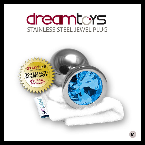 Stainless Steel Jewel Butt Plug- Medium  Dream Toys- Vixen Erotic Boutique